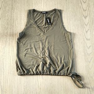 Express Olive Green Sleeveless Top - Womens's Size S